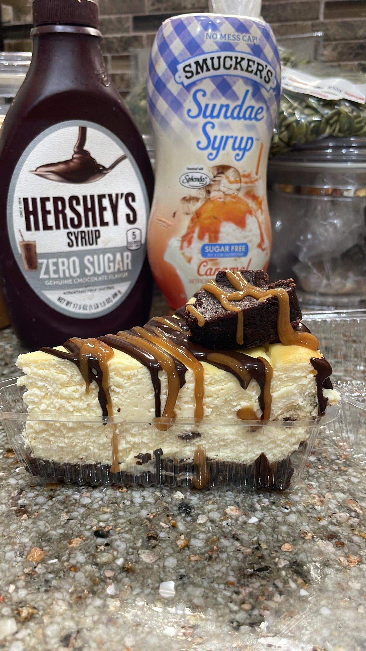 Gluten Free, Sugar Free Bakery - Protein Caramel Brownie Cheesecake