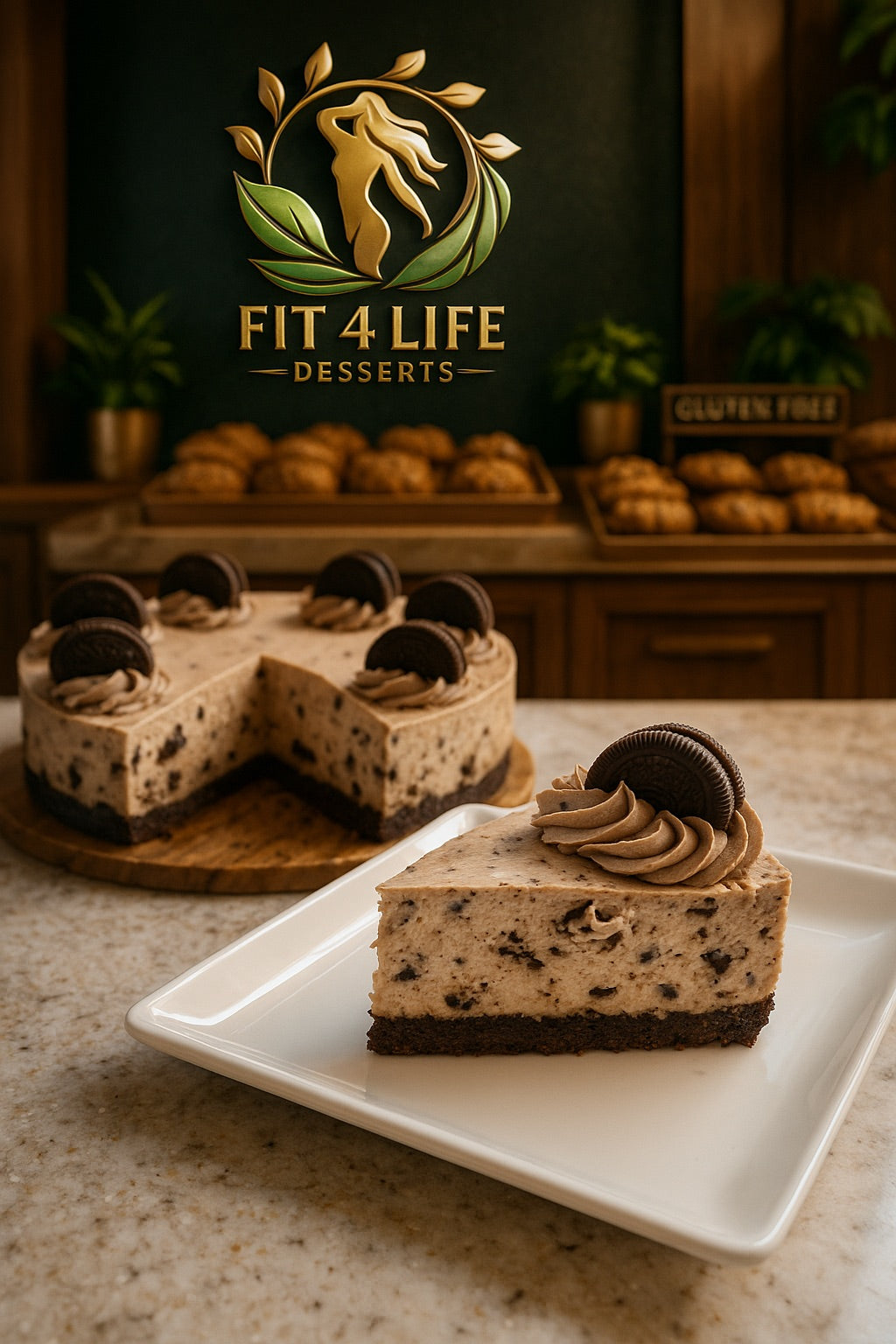 Gluten Free, Sugar Free Bakery - Protein Oreo Cheesecake