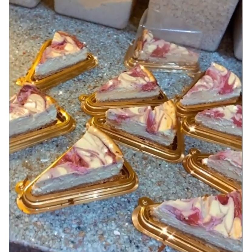 Gluten Free, Sugar Free Bakery - Raspberry Swirl Cheesecake