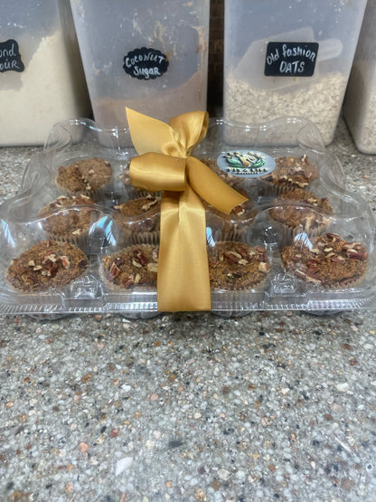 Banana Nut Bread Cupcakes 12 count (with protein)